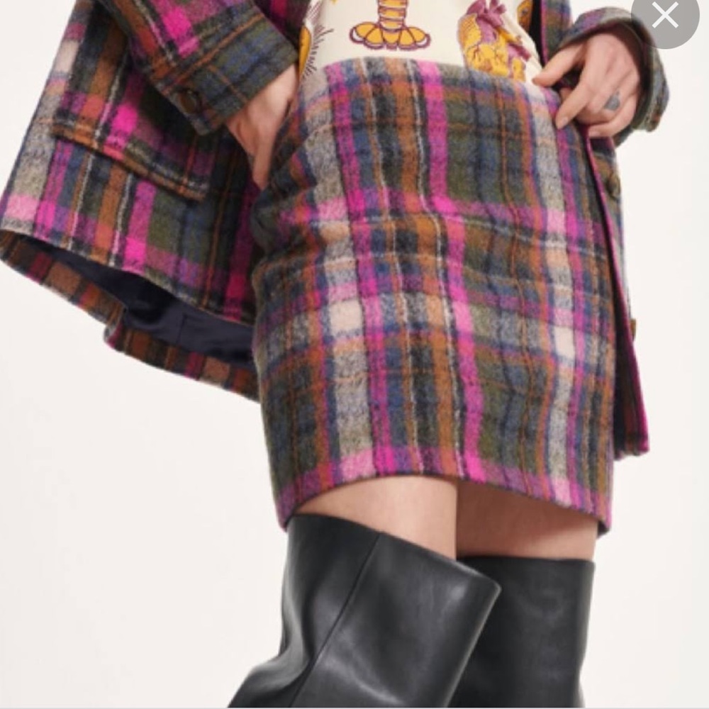 Samsoe Samsoe Agathe Tartan Miniskirt